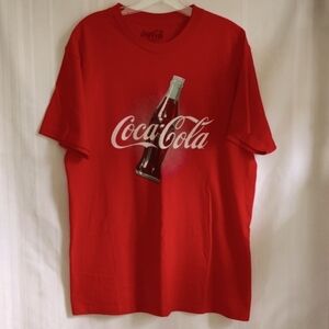 Coca-Cola bottle logo unisex short sleeve cotton graphic t-shirt